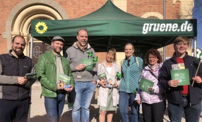 infostand_1 Infostand der Olchinger GRÜNEN am 21.3. 10 -12 Uhr